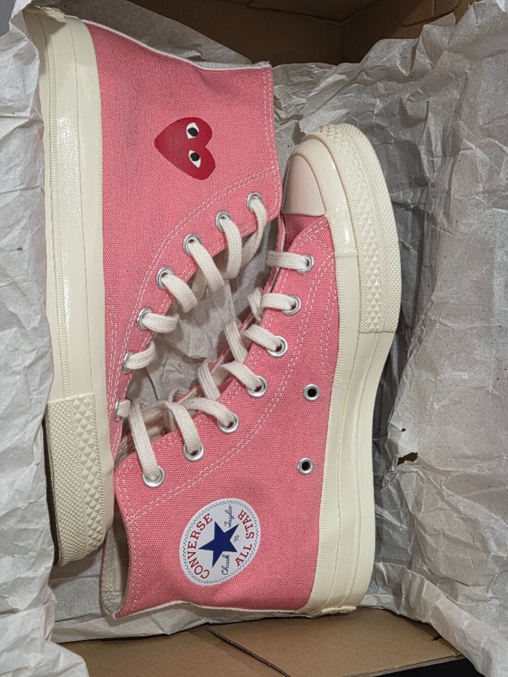 Comme des Garçons CDG Play x Converse Chuck 70 High Pink – Women’s 7 / Men’s 5